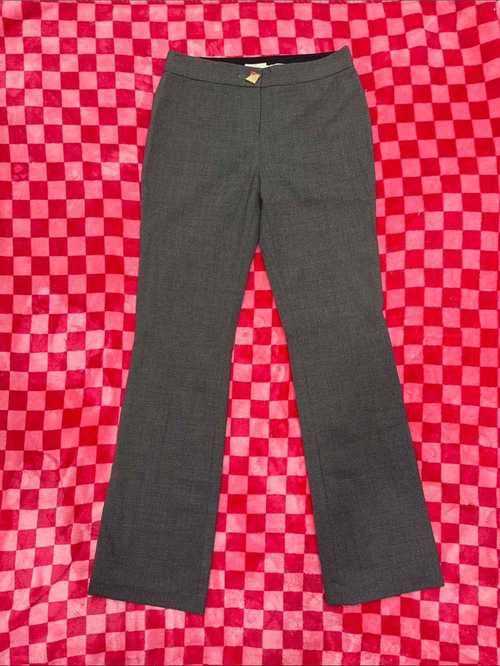 kate spade Charcoal Gray Boot-Cut Dress Pants